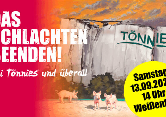 Das Schlachten beenden! Demo gegen Tönnies in Weißenfels